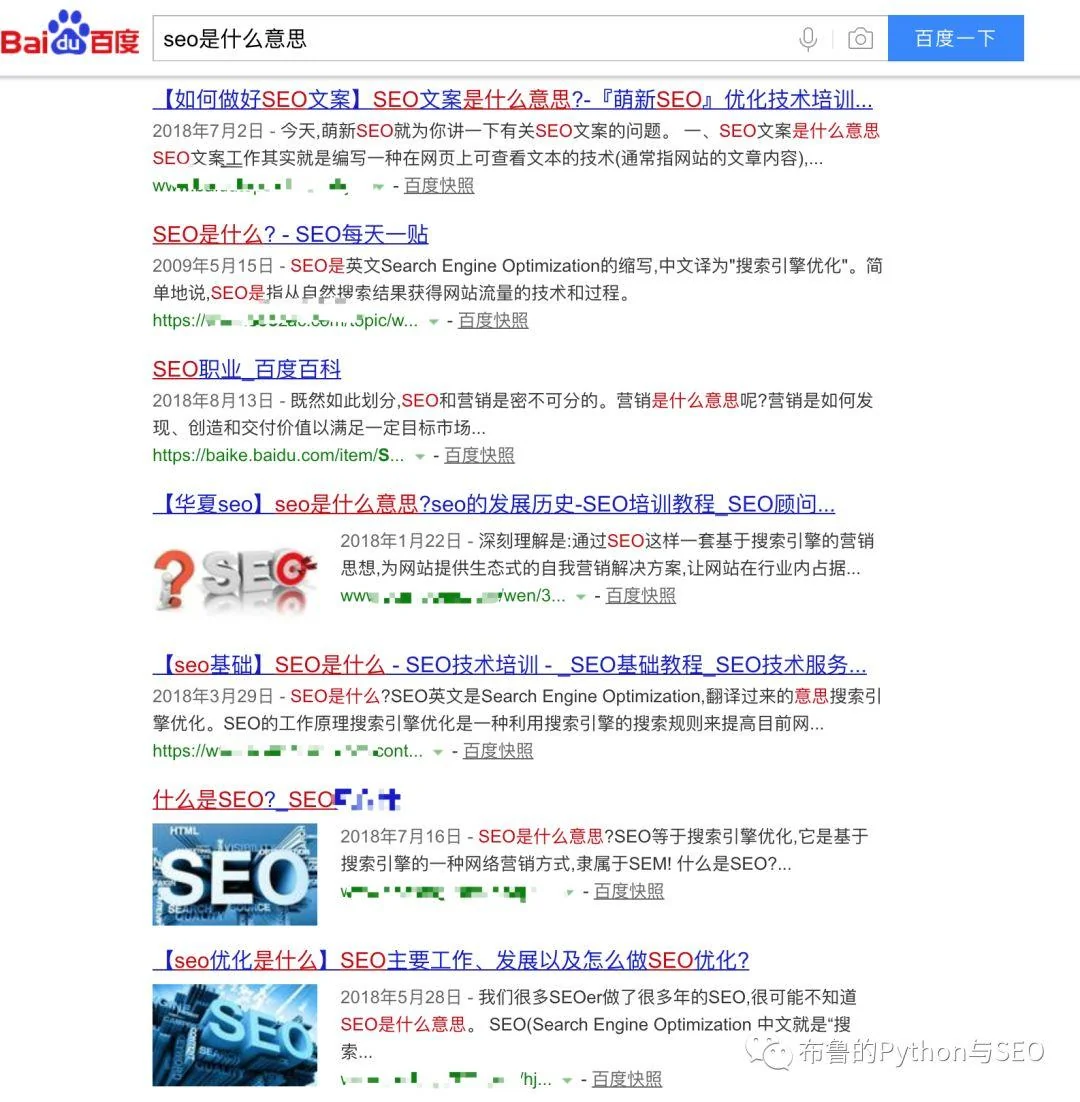 SEO是什么意思的搜索结果